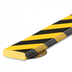 American Permalight S1 Type Flat Surface Bumper, Black-Yellow