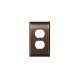 Amerock BP36508 BP36508BBZ Candler 2 Plug Outlet Wall Plate, Oil-Rubbed Bronze Candler