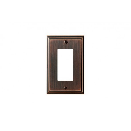 Amerock BP36518 BP36518BBR Mulholland 1 Rocker Wall Plate, Oil-Rubbed Bronze Mulholland