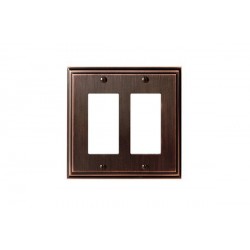 Amerock BP36519 Mulholland 2 Rocker Wall Plate, Oil-Rubbed Bronze Mulholland