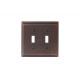 Amerock BP36515 BP36515BBR Mulholland 2 Toggle Wall Plate, Oil-Rubbed Bronze Mulholland