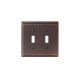 Amerock BP36515 BP36515BBZ Mulholland 2 Toggle Wall Plate, Oil-Rubbed Bronze Mulholland