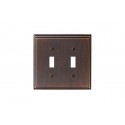 Amerock BP36515 Mulholland 2 Toggle Wall Plate, Oil-Rubbed Bronze Mulholland