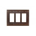 Amerock BP36520 Mulholland 3 Rocker Wall Plate, Oil-Rubbed Bronze Mulholland