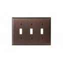 Amerock BP36516 Mulholland 3 Toggle Wall Plate, Oil-Rubbed Bronze Mulholland