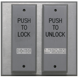 Deltrex T108 Series 2 Narrow Push Plate Switch