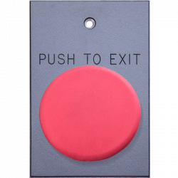 Deltrex PL142 Series Push Button Switch, Dark Grey Tuftex Back Plate