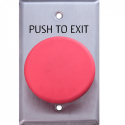 Deltrex 146 Series Push to Exit Red Color Button, F size