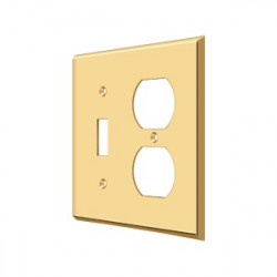 Deltana SWP4762 Switch Plate, Single Switch/Double Outlet