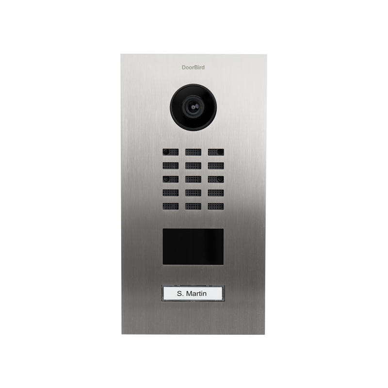 DoorBird D2101V IP Video Door Station Flush-Mounting Housing, 1 Call Button (Surface-Mounting Housing Sold Separately)
