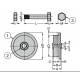 Sugatsune JS325 L-Type Stainless Steel Sliding Door Roller w/o Bracket