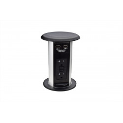 Mockett PCS77A/USB Pop-Up Kitchen Power Grommets 20A Countertop Outlets With USB