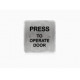 BEA 4.5 Inch Square Push Plates, Stainless Steel