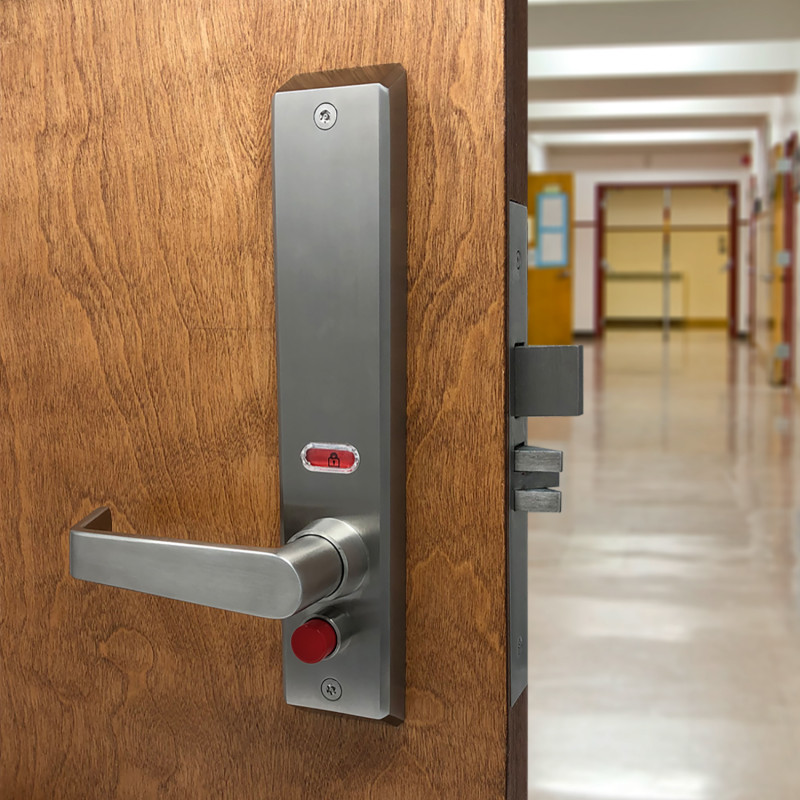 Securitech QID-M Mortise Lockdown Security Quick Intruder Deadbolt Lock, Stainless Steel Finish