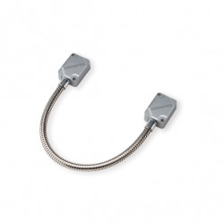 Locknetics Light Duty Door Cord with Silver Plastic End Caps, Stainless Steel