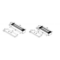 Locknetics L & Z Bracket, Aluminum- 600-1200 lb