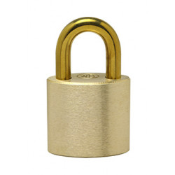 Ranger Lock RLBR-1 1'' Brass Shackle, Solid Brass Padlock