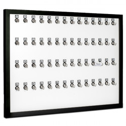 KeyStand 56-MWF Framed Bolted Metal Hook with Number Plate and Hidden Hangers for Executive Office