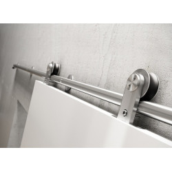 AHI DELTA Burn Door System w/ 75" Standard Track, 316 Marine Grade steel Material, Stainless steel Finish