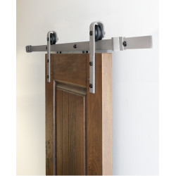 AHI 510 Burn Door System w/ 78" Standard Track, Hardened steel Material