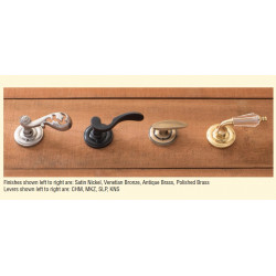 Brass Accents D07-L360 Netropol Rosette Door Hardware