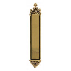 Brass Accents D04-K564J Gothic Plate Single Deadbolt Door Set- Interior - 3-3/8" x 23-3/4"