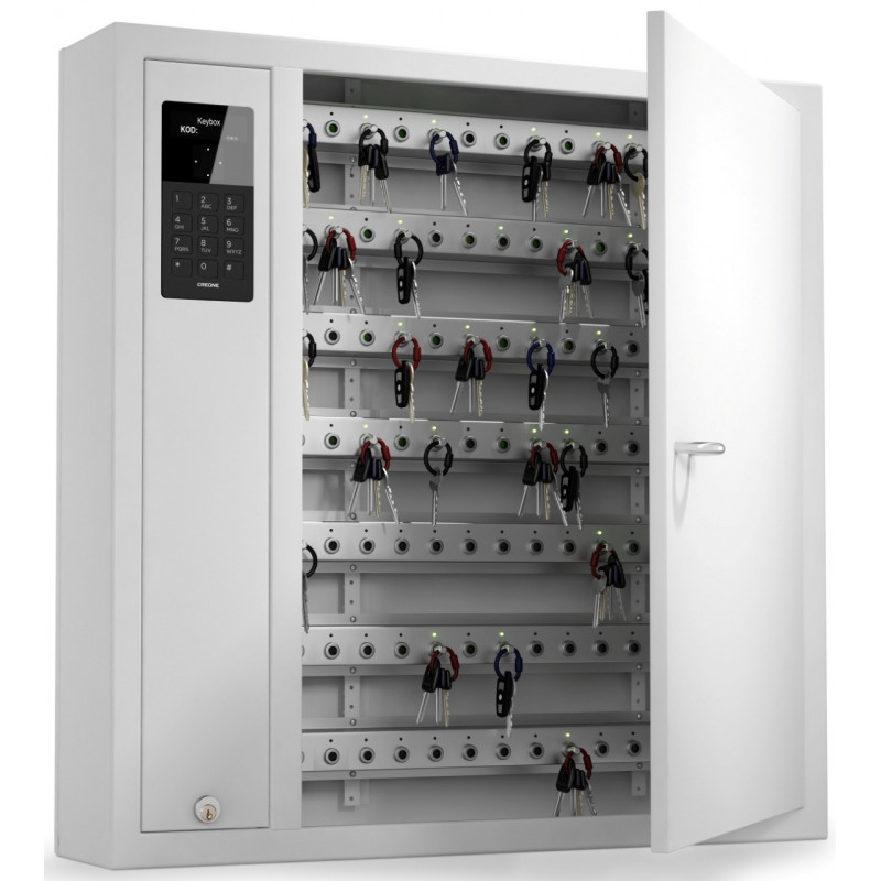 Key-Box 9500 SC Series Expandable Key Cabinets, Locking Intelligent Key Fobs(1 Cabinet), Key Capacity 14-98