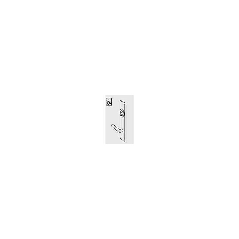 ACCENTRA 506F Narrow Escutcheon Trim Lever For 7200 Series Rim, Squarebolt, SVR, CVR Exit