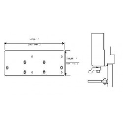 Yale 48 Back Plate & Drop Plate For 4400 Series Closer