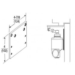 Yale 1988 Back Plate & Drop Plate For 1900 Series Closer