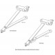 Yale 6130 UNI Stop Arm For 1900 Series Traditional Surface Closer