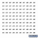 Salsbury 2095 Numbers - Self Adhesive Sheet Of (100) - For Brass Mailbox