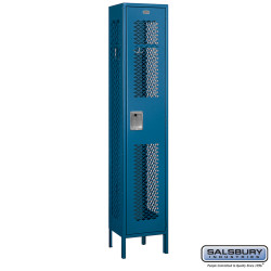 Salsbury 8116 15" Wide Single Tier Vented Metal Locker - 1 Wide - 6 Feet High