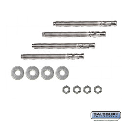 Salsbury 4793 Expansion Wedge Anchor Pedestal Mounting Kit - For Bolt Mounted Mail House Post