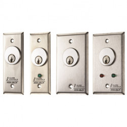 Alarm Controls MCK Stainless Steel Wall Plate, 4A, Single Pole Action Key Switch Station