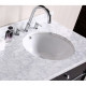 American Imaginations AI-128 Sink Set In White And Drain