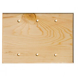 Sierra 682524 Traditional - 3 Blank Switch Plate - Douglas Fir