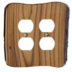 Sierra 6827 Rustic - 2 Duplex Switch Plate