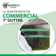GutterBrush™ Commercial 7-IN, Brush Diameter 6.5" Leaf Guard