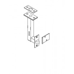 ABH Hardware 1861 Universal Automatic Flush Bolt - Top Bolt only Wood & Metal Door Application