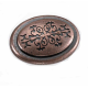 Laurey 53107 1 3/8" Oval Cimarron Knob - Antique Copper