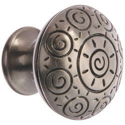 MNG Hardware 10300 Series 1 1/4" Sun Swirl Round Knob