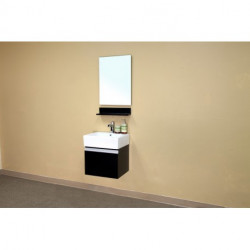 Bellaterra 203145 In Single Wall Mount Style Sink Vanity-Wood-Espresso -16.5x22"