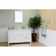 Bellaterra 600168 60 In Double Sink Vanity-Wood - 60x22x36"