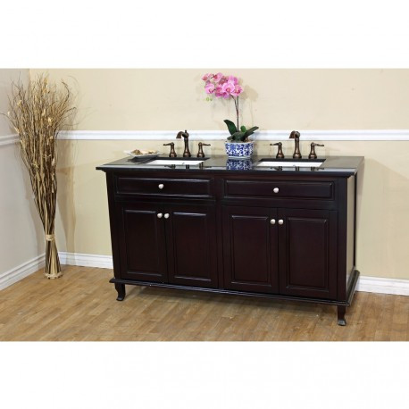 Bellaterra 603215 62 In Double Sink Vanity- 62x22x36"