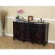 Bellaterra 603316 62 In Double Sink Vanity-Dark Mahogany - 62x22x36"