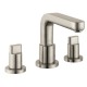 Hansgrohe 31436001 Metris S 3-Hole Roman Tub Set Trim with Full Handles