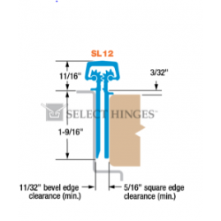 Select SL12 Concealed Geared Continuous Hinge