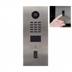 DoorBird D2101FV EKEY IP Video Door Station, 1 Call Button, cut-out for fingerprint reader ekey Home FS OM I