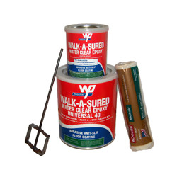 Wooster Anti-Slip Epoxy Coating Walk-A-Sured Barefoot-60 1 Gal Kit Clear